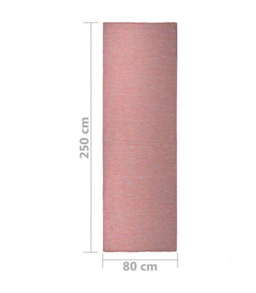 vidaXL Outdoor Flatweave Rug 80x250 cm Red