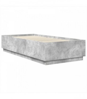 vidaXL Bed Frame Concrete Grey 70 x 190 cm Engineered Wood