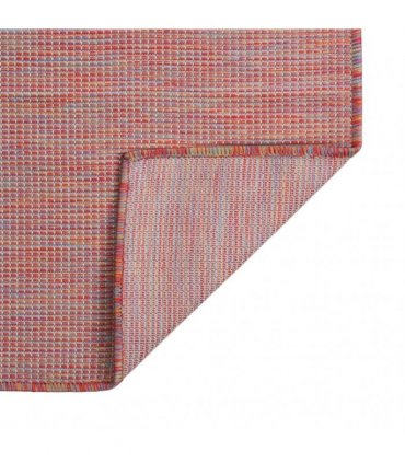 vidaXL Outdoor Flatweave Rug 160x230 cm Red