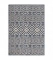 vidaXL Outdoor Flatweave Rug 120x170 cm Blue Stripes