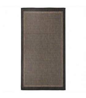 vidaXL Outdoor Flatweave Rug 80x150 cm Dark Brown