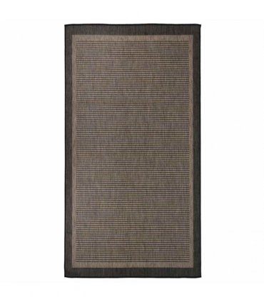vidaXL Outdoor Flatweave Rug 80x150 cm Dark Brown