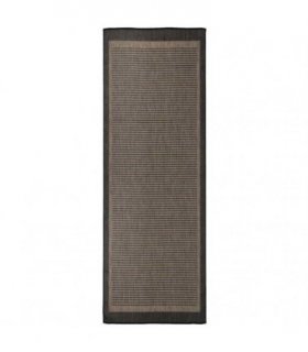 vidaXL Outdoor Flatweave Rug 80x250 cm Dark Brown