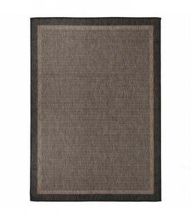 vidaXL Outdoor Flatweave Rug 120x170 cm Dark Brown