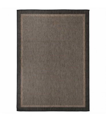 vidaXL Outdoor Flatweave Rug 120x170 cm Dark Brown