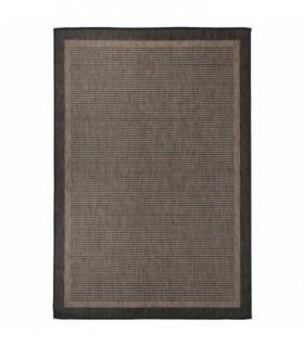 vidaXL Outdoor Flatweave Rug 160x230 cm Dark Brown