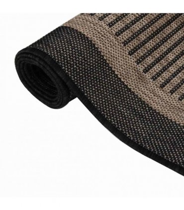 vidaXL Outdoor Flatweave Rug 160x230 cm Dark Brown