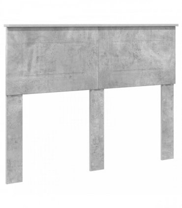 vidaXL Bed Frame Concrete Grey 135 x 190 cm Engineered Wood
