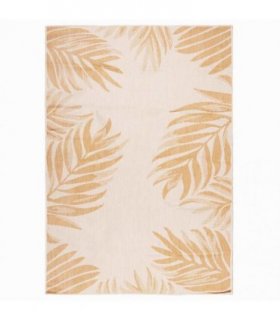 vidaXL Outdoor Flatweave Rug 160x230 cm Leaf Pattern