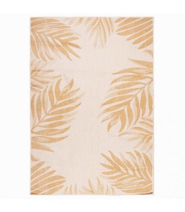 vidaXL Outdoor Flatweave Rug 160x230 cm Leaf Pattern
