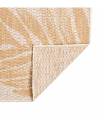 vidaXL Outdoor Flatweave Rug 160x230 cm Leaf Pattern