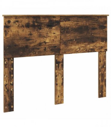 vidaXL Bed Frame Smoked Oak 120 x 200 cm Engineered Wood