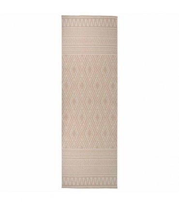 vidaXL Outdoor Flatweave Rug 80x250 cm Brown Stripes