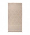vidaXL Outdoor Flatweave Rug 100x200 cm Brown Stripes