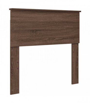 vidaXL Bed Frame with Headboard Brown Oak 75 x 190 cm Engineered Wood