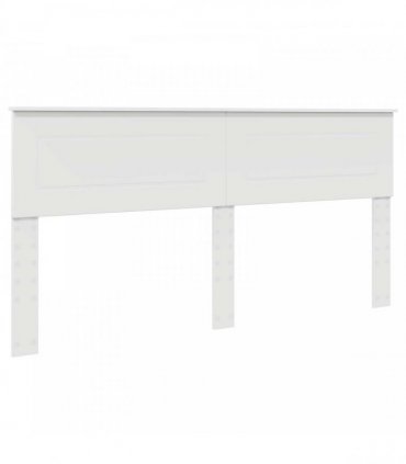vidaXL Bed Frame with Headboard White 200 x 200 cm Engineered Wood