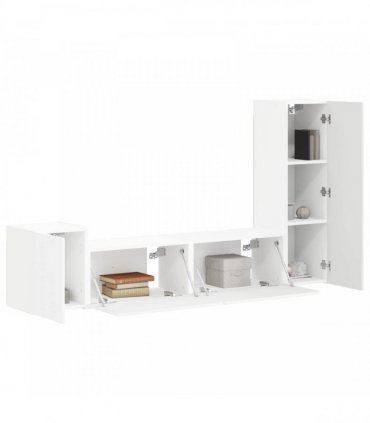 vidaXL TV Cabinet Set 4 pcs 30 x 31 x 100 cm White