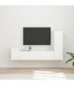 vidaXL TV Cabinet Set 4 pcs 30 x 31 x 100 cm High Gloss White