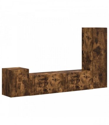 vidaXL TV Cabinet Set 4 pcs 30 x 31 x 100 cm Smoked Oak