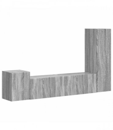 vidaXL TV Cabinet Set 4 pcs 30 x 31 x 100 cm Grey Sonoma