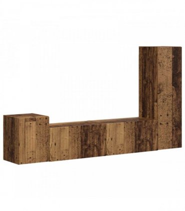 vidaXL TV Cabinet Set 4 pcs 30 x 31 x 100 cm Old Wood