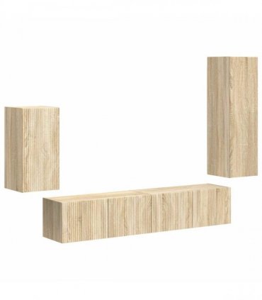 vidaXL TV Cabinet Set 4 pcs 31 x 30 x 100 cm Sonoma Oak