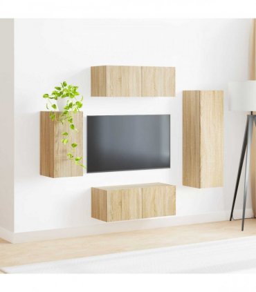 vidaXL TV Cabinet Set 4 pcs 31 x 30 x 100 cm Sonoma Oak