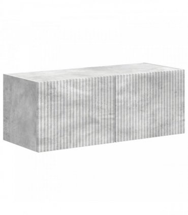 vidaXL TV Cabinet Set 4 pcs Concrete Grey Engineered Wood