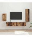 vidaXL TV Cabinet Set 4 pcs 31 x 30 x 100 cm Old Wood