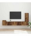 vidaXL TV Cabinet Set 3 pcs Old Wood Engineered Wood