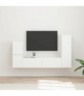 vidaXL TV Cabinet Set 4 pcs 30 x 31 x 100 cm White