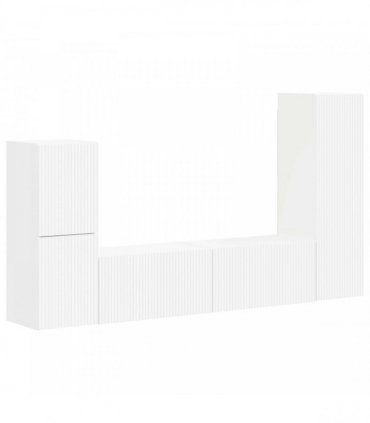 vidaXL TV Cabinet Set 4 pcs 30 x 31 x 100 cm White