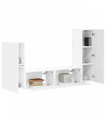 vidaXL TV Cabinet Set 4 pcs 30 x 31 x 100 cm White