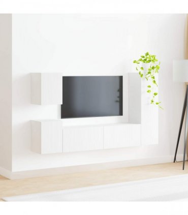 vidaXL TV Cabinet Set 4 pcs 30 x 31 x 100 cm White