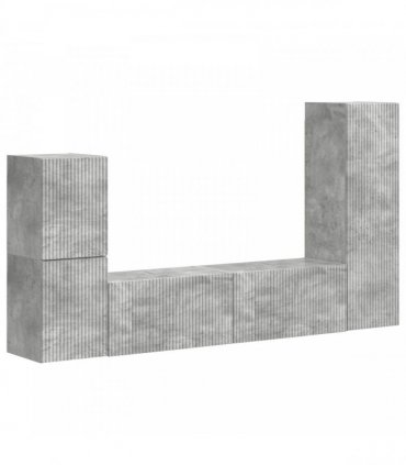 vidaXL TV Cabinet Set 4 pcs 30 x 31 x 100 cm Concrete Grey