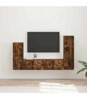 vidaXL TV Cabinet Set 4 pcs 30 x 31 x 100 cm Smoked Oak