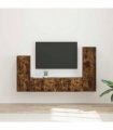 vidaXL TV Cabinet Set 4 pcs 30 x 31 x 100 cm Smoked Oak