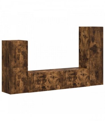 vidaXL TV Cabinet Set 4 pcs 30 x 31 x 100 cm Smoked Oak