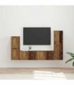 vidaXL TV Cabinet Set 4 pcs 30 x 31 x 100 cm Old Wood