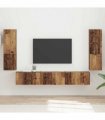 vidaXL TV Cabinet Set 4 pcs Old Wood Engineered Wood