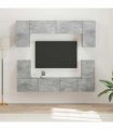 vidaXL TV Cabinet Set 5 pcs Concrete Grey Engineered Wood