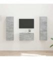 vidaXL TV Cabinet Set 5 pcs Concrete Grey Engineered Wood