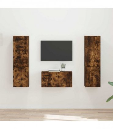 vidaXL TV Cabinet Set 5 pcs Smoked Oak
