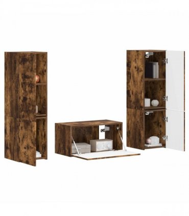 vidaXL TV Cabinet Set 5 pcs Smoked Oak