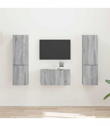vidaXL TV Cabinet Set 5 pcs Grey Sonoma Engineered Wood