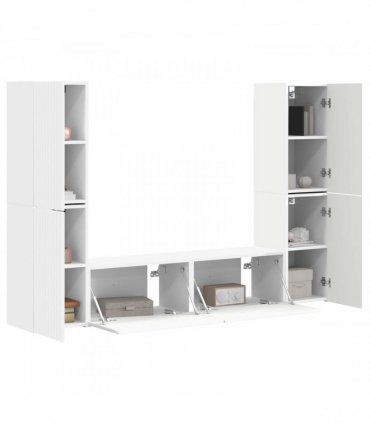 vidaXL TV Cabinet Set 6 pcs 31 x 30 x 60 cm White