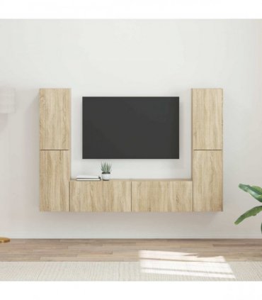 vidaXL TV Cabinet Set 6 pcs 31 x 30 x 60 cm Sonoma Oak
