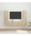 vidaXL TV Cabinet Set 6 pcs 31 x 30 x 60 cm Sonoma Oak