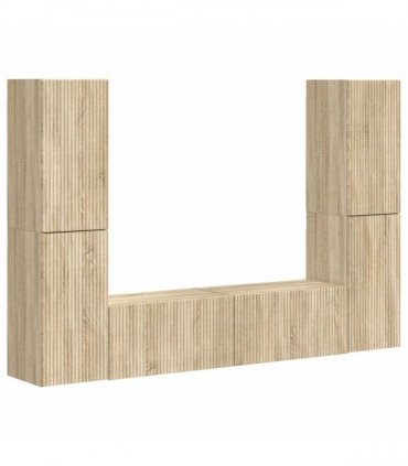 vidaXL TV Cabinet Set 6 pcs 31 x 30 x 60 cm Sonoma Oak