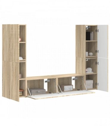 vidaXL TV Cabinet Set 6 pcs 31 x 30 x 60 cm Sonoma Oak